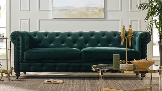 What colour go with forest green sofa couch